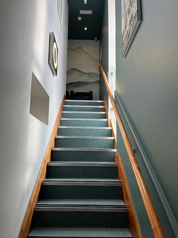 Stairs at Corabbey Dental